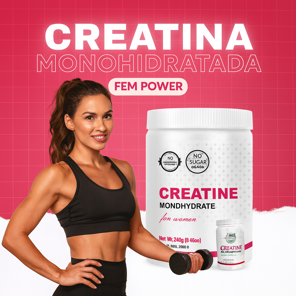 Creatina Monohidratada para Mujeres 💪 Energía, Fuerza y Rendimiento