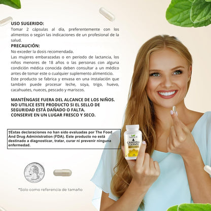 Candida Cleanse™ – Kit Natural para Cándida, Abdomen Plano y Eliminar la Lengua Blanca